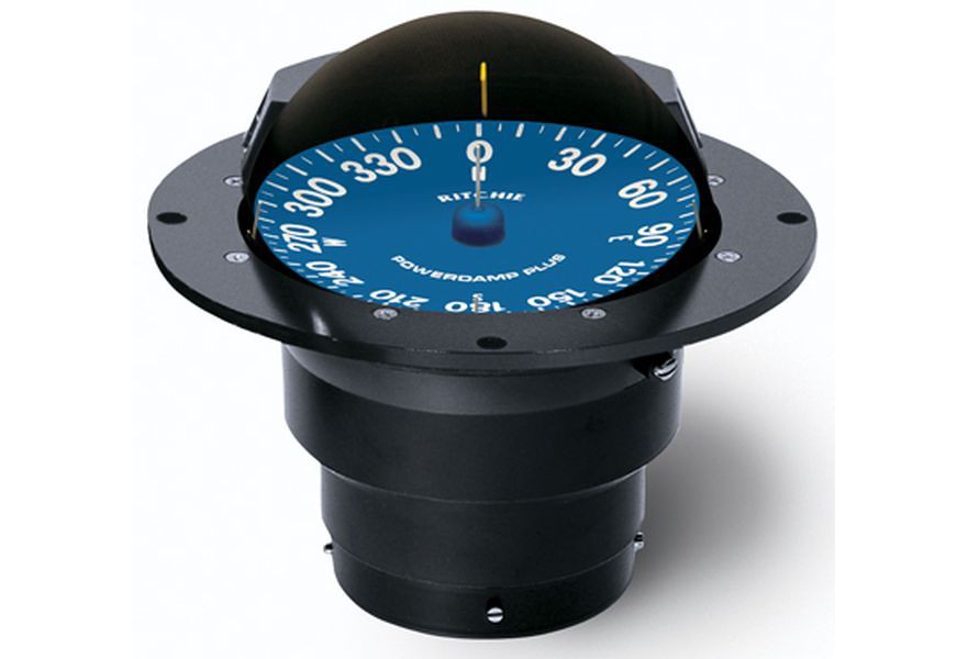 Compass SS-5000 12V flush mount 5 power damp flat card dial 12V Green night light