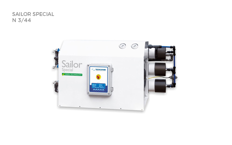 Watermaker Sailor S2/21 100lph 230V 50Hz 1ph 2.2KW with Standard Auto Pressure Regulator (Special compact series)
