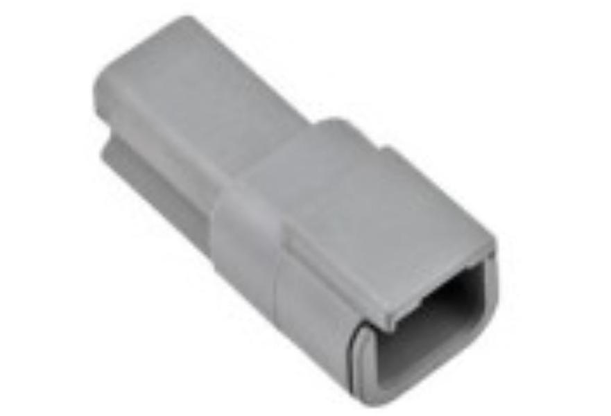 Kit receptacle DTM 2 cavity Deutsch connector for 20-24 AWG wire Kits contains housing only. (pack of 10pc)