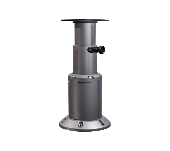 Pedestal X4 grey aluminum 4.4
