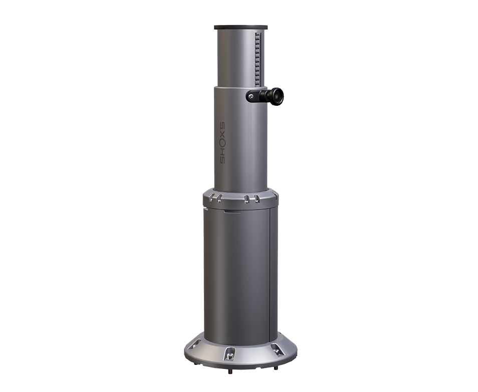 Pedestal X8, grey aluminum 8