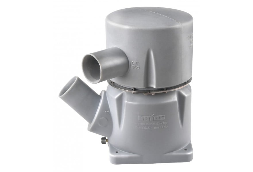 Waterlock MGS Dia. 127 mm In Dia. 127 mm Out hose connection rotatable output top and 45 deg. inlet, 75 L capacity