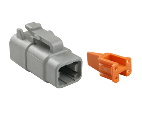 Kit plug for DTM 4 cavity Deutsch connector for 20-24 AWG wire (single pc)