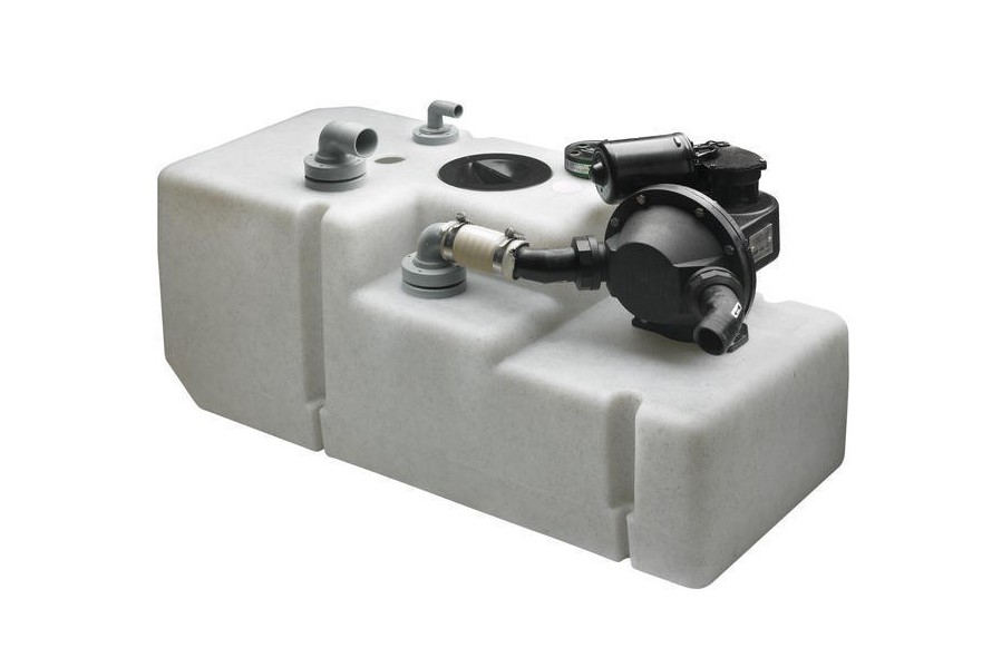 Tank Waste water system 42L 24V (includes plastic tank fitted with pump, sender & suction pipe excluding inlet fitting)