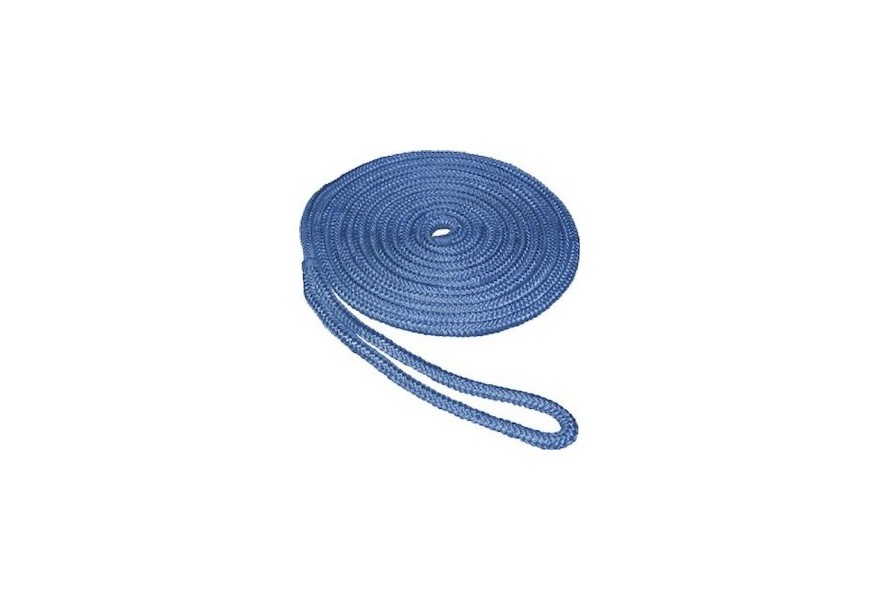 Rope polyester Dia. 24 mm 12 strand double braided Navy Blue 10418kg breaking load