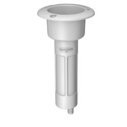 Rod cup holder ABS round top 0 deg. drain barb 3/8