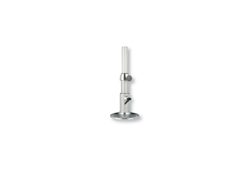 Table column powermatic 490-810mm adjustable height Dia.76/60mm ribbed Aluminium