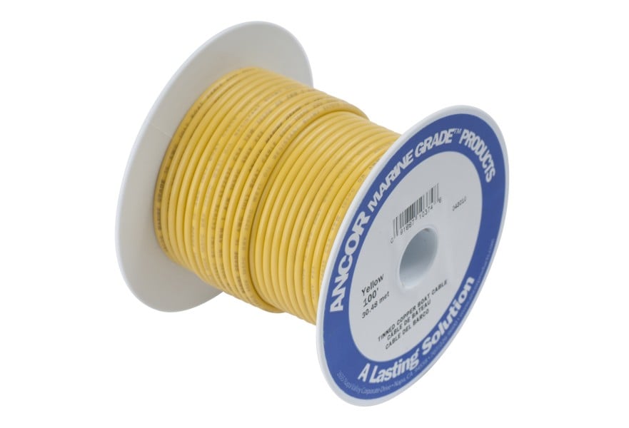 Cable 18 AWG 250ft Yellow (0.8mm2)