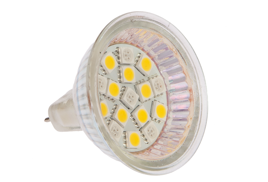 Bulb LED retrofit MR16-XB16-10W6R 12-24V bi-colour (warm White 1.7W & Red 1W) GU5.3 base with back pin
