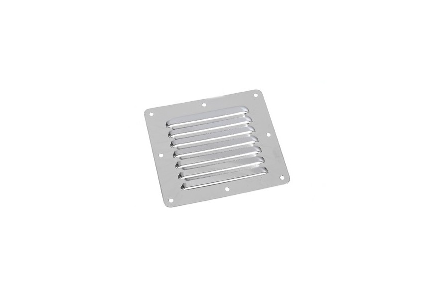 Vent louvred SS304 127 x 115 mm electro polished