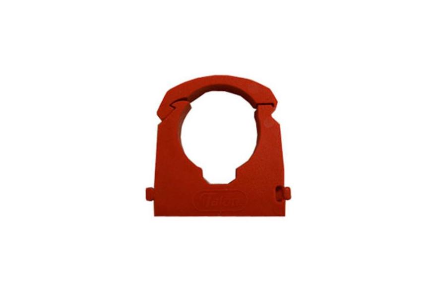 Pipe clip 15 mm Red (plastic)