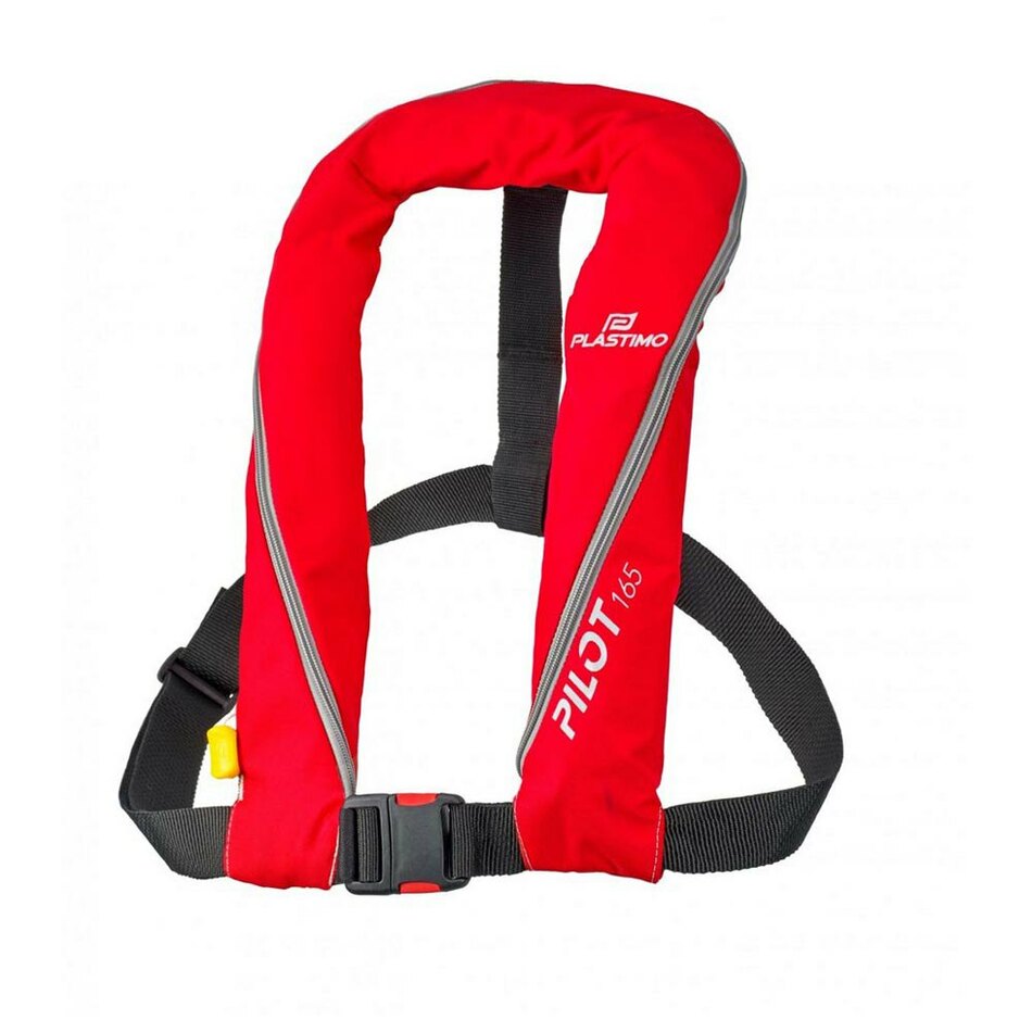 Lifejacket Inflatable Pilot 165 Red Manual Zip W/ Harness Rated Buoyancy 150 N Actual Buoyancy 165 N