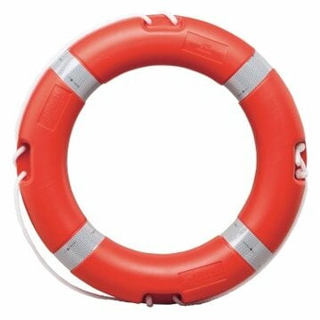 Ring Lifebuoy Solas Dia.73 Cm With30 M Throwing Line Dia.8 Mm<Br>Floating Polypropylene>Br>Buoyancy 144 N