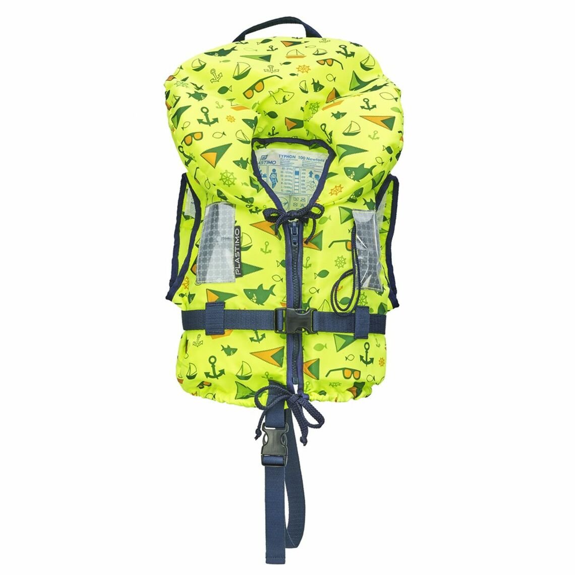 Lifejacket Foam Typhoon 20-30Kg Junior Lime Yellow For Age Child<Br>5-8 Years