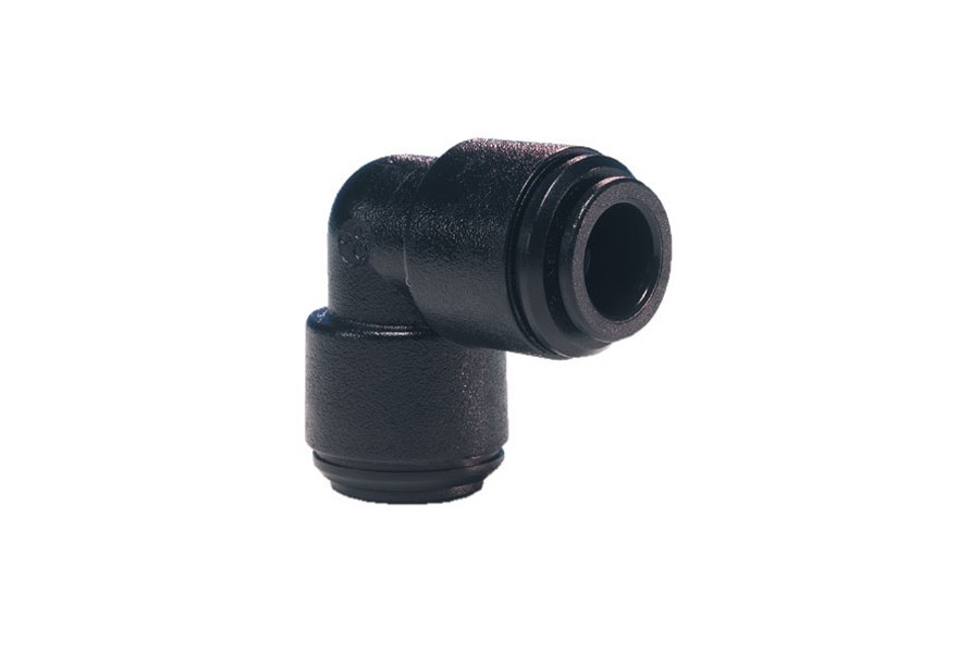 Elbow connector equal 6 mm (plastic)