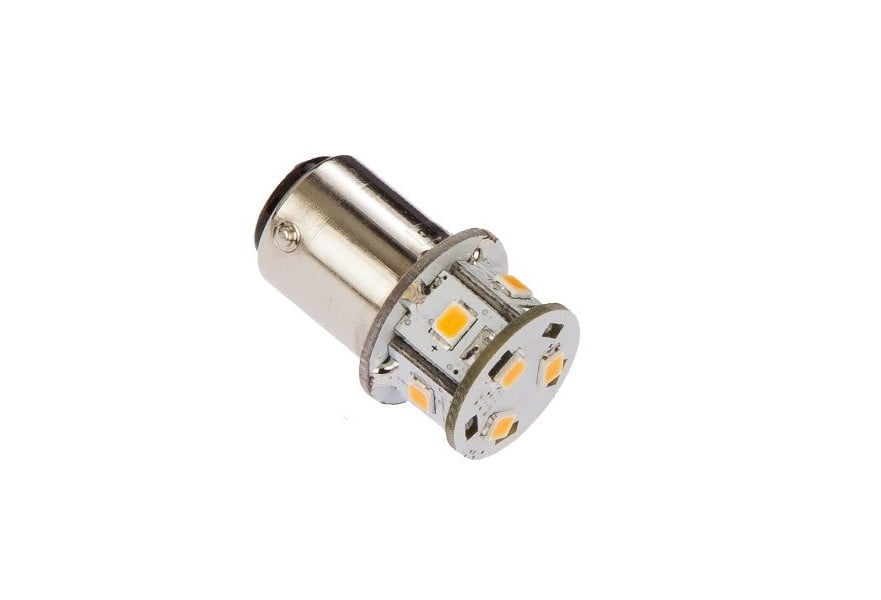 Bulb LED retrofit Ba15D-T09-WW 12-24V 1.4W Ba15D base