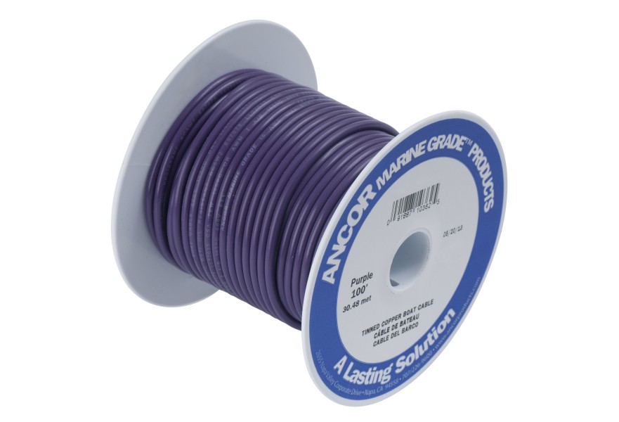 Cable 14 AWG 18ft Purple (2mm2)