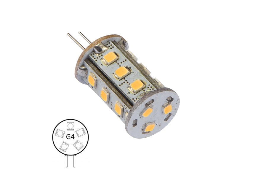 Bulb LED retrofit G4-T18C-WW-BP Omni 12-24V 1.8W G4 base with back pin