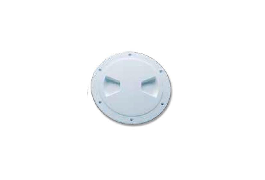 Deck Plate 165 X 205 mm (IDxOD) Self-centering threading with waterproof 0-ring, White