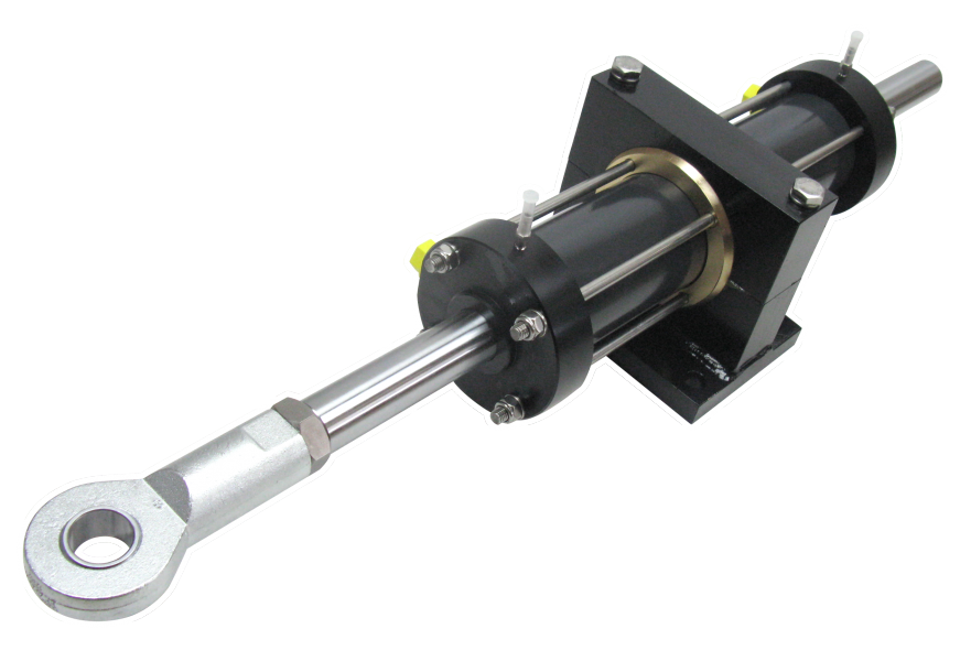 Steering cylinder VHM45DTC228APD 268cc 228mm stroke Dia.23mm shaft for inboard engines