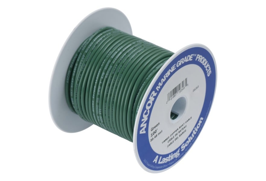 Cable 18 AWG 250ft Green (0.8mm2)