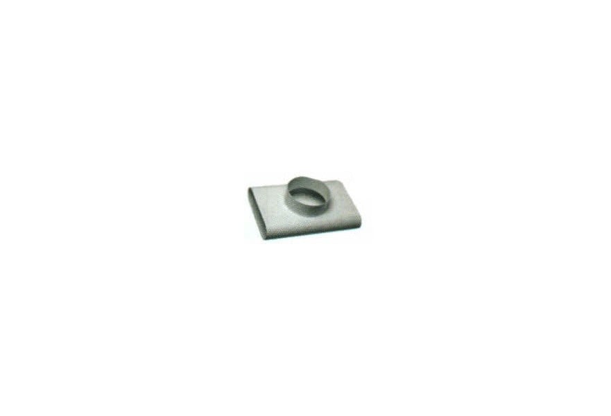 Adaptor T piece oval duct 200 x 60 mm to round Dia. 125 mm