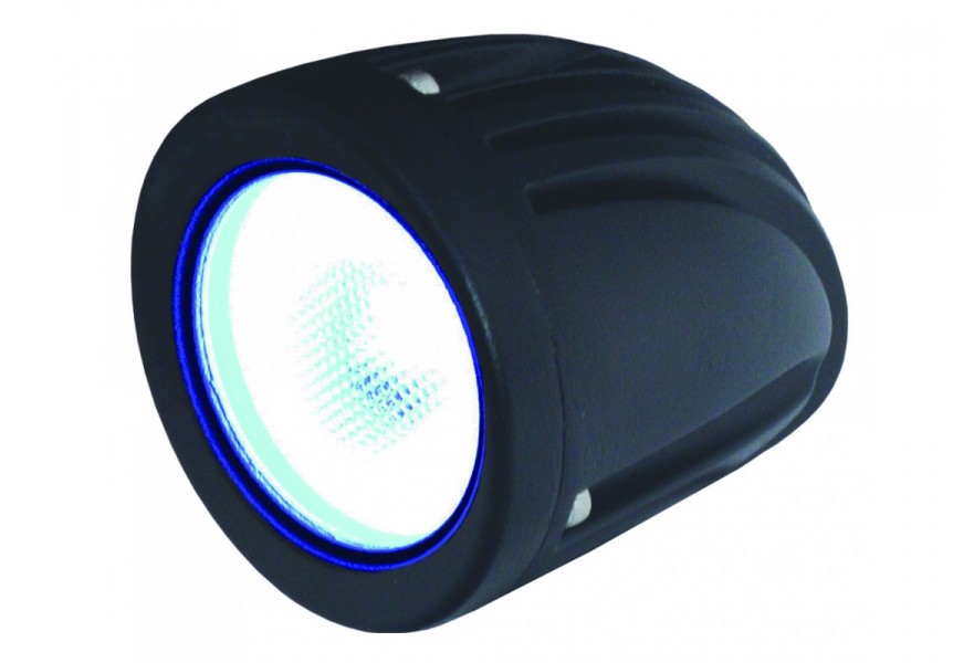 Light LED MiniSpreader Black 12V10W round housing