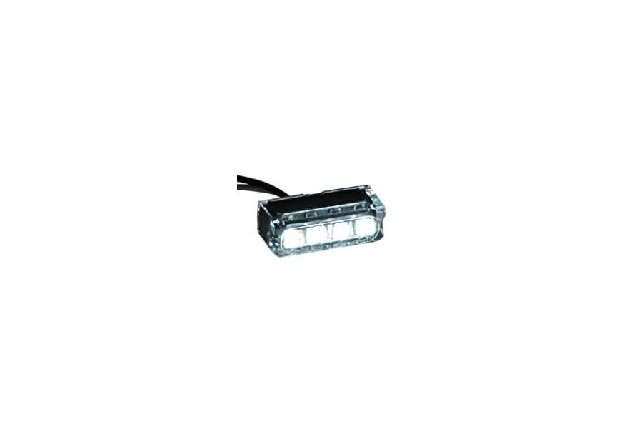 Light white LED micro 12V horizontal mount SS bezel 0.66W