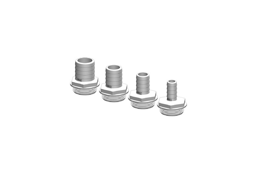 Hose connector White 1-1/2