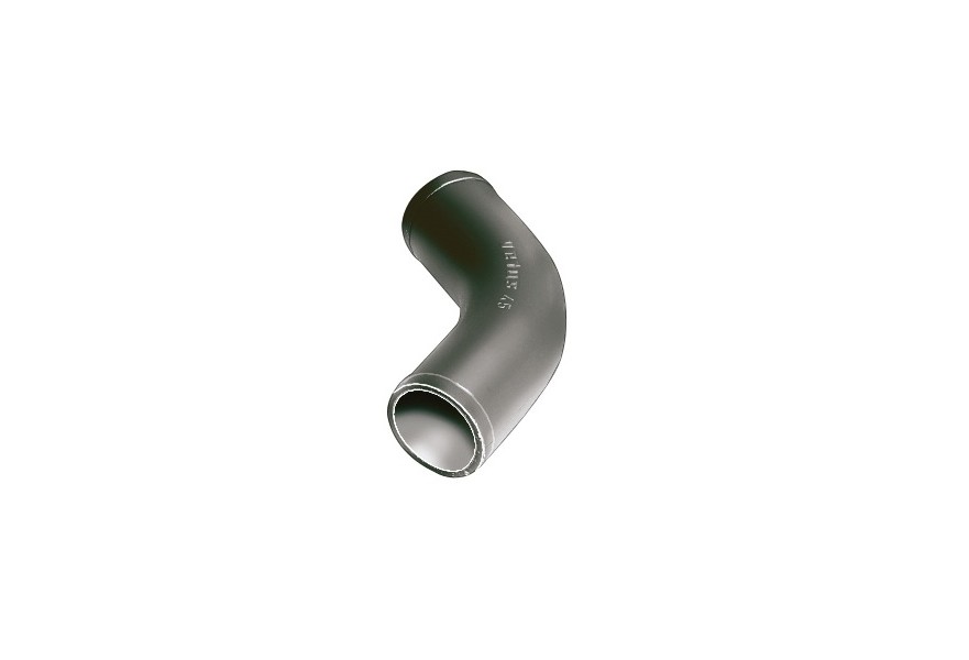 Hose connector plastic Dia. 125 mm 60 deg. bend (suitable for connection with rubber transom exhaust)