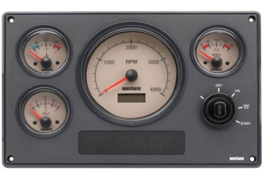 Panel engine instrument MP34BN12A cream dial 12V