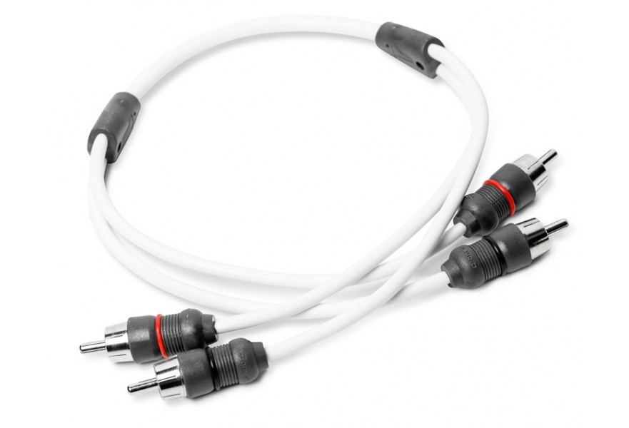 Cable audio 2CH 1.5ft twisted pair with Brass connectors
