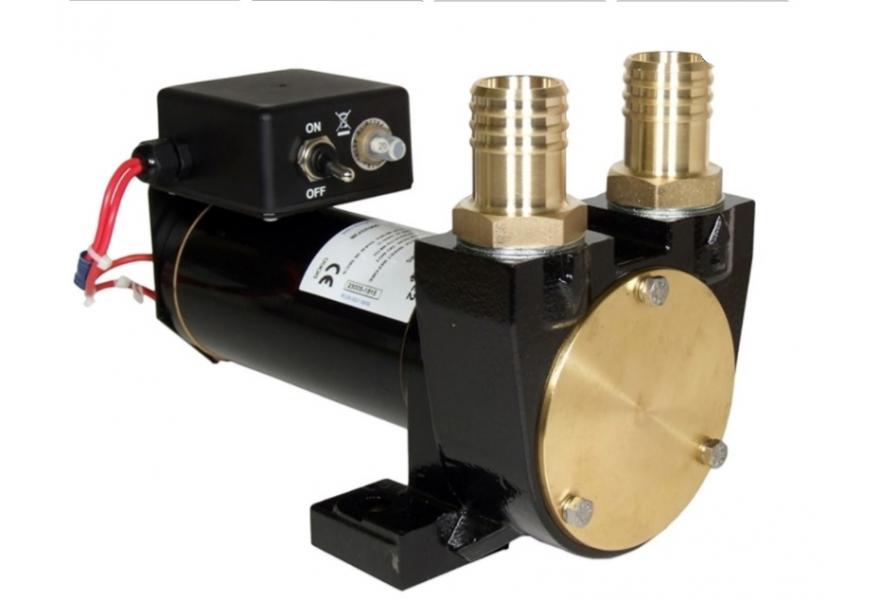 Pump diesel 28 Gpm 24V sliding vane self priming IP55 motor with integral switch