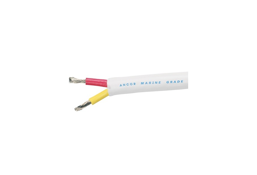 Cable 18/2 AWG 100 ft flat safety (2 x 0.8 mm2)