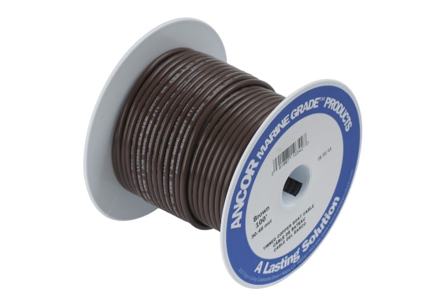 Cable 18 AWG 250ft Brown (0.8mm2)