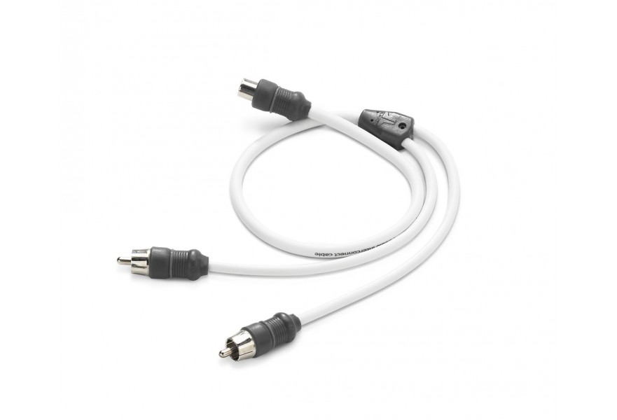 Cable-audio 2CH Y-adaptor 1 female to 2 male RCA with Brass connectors