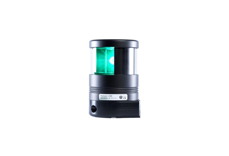Navigation LED Stbd 24V DHR40 sectional type side mount light 2nm minimum visibility