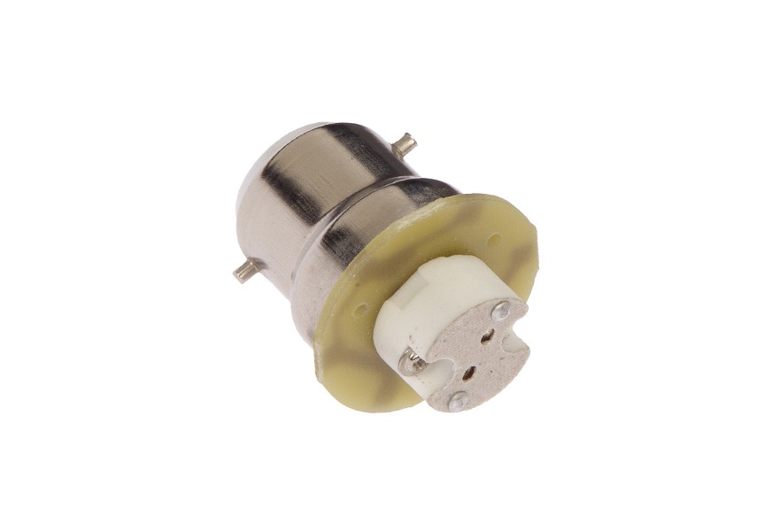 Light base adaptor ADAPT-Ba22D-G4 for retrofit LED bulbs