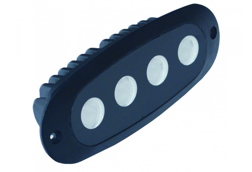 Light LED Spreader Black 12V 10W oval recessed flush mount