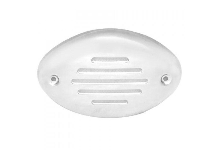 Horn grill SS set for 01.09.0083 (includes SS grill cover and White plastic screw-in grill)