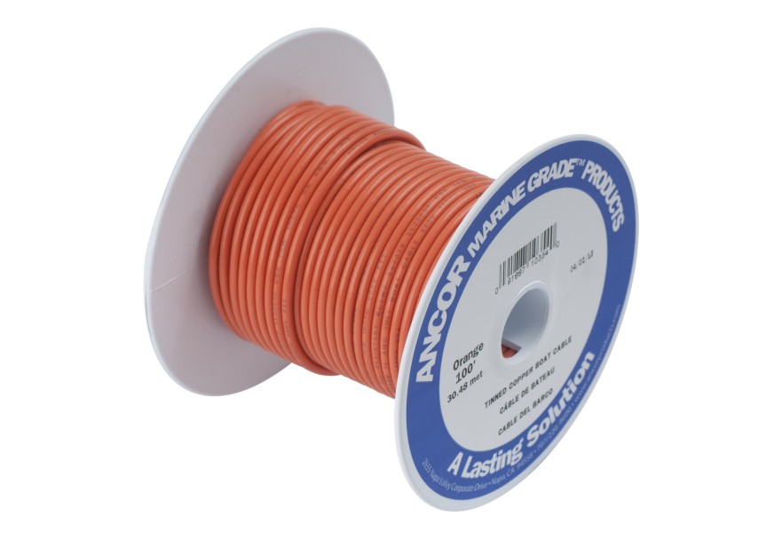 Cable 16AWG 100ft Orange (1mm2)