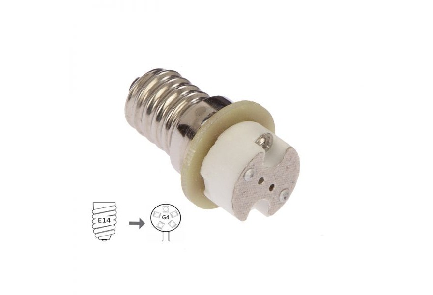 Light base adaptor ADAPT-E14-G4 for retrofit LED bulbs