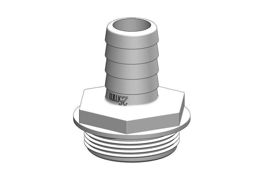 Hose connector White 1-1/2