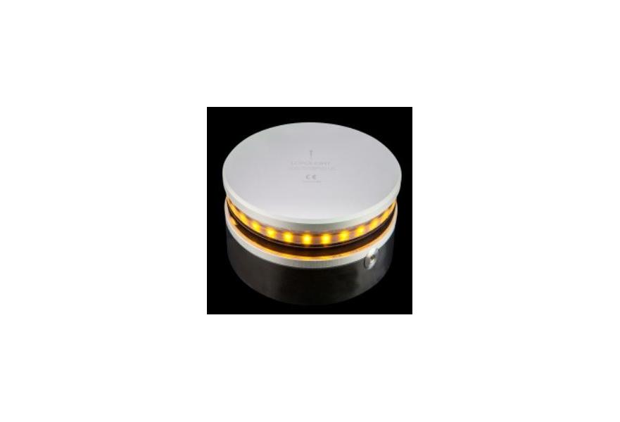 Navigation 360 deg. amber 0-50m 10-32V base mount aluminium light (used as 'whistle light' for inland waterways)