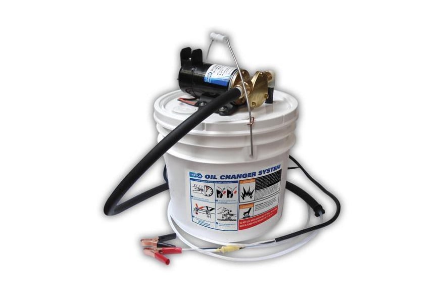 Pump oil changer 1.5gpm 12V porta quick reversible to both drain & refill engine oil with 13L container (non CE)