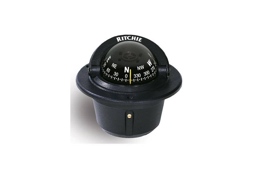 Compass F-50 flush mount 2-3/4 direct read dial 12V Green night light