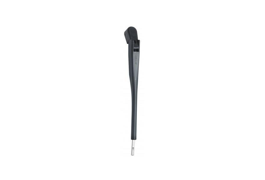 Wiper arm DINPS pendulum 280-366mm high-gloss polished SS & black components of synthetic material