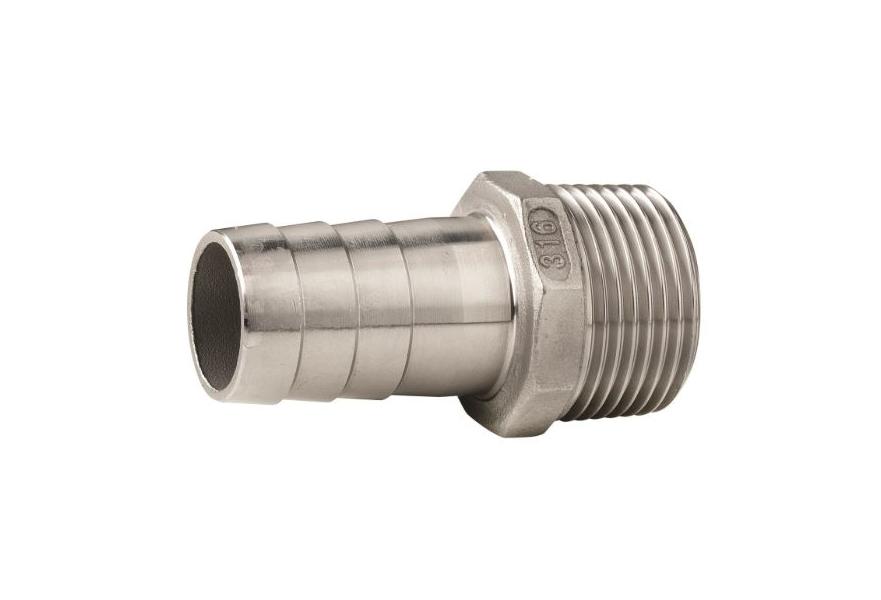Hose connector M SS316 1-1/4