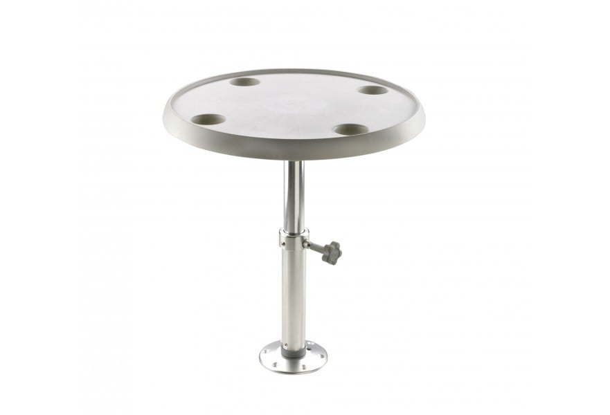 Table round da.600mm TPM5070 manual adjustable 500-700mm auminium pedestal removable from base da.178mm