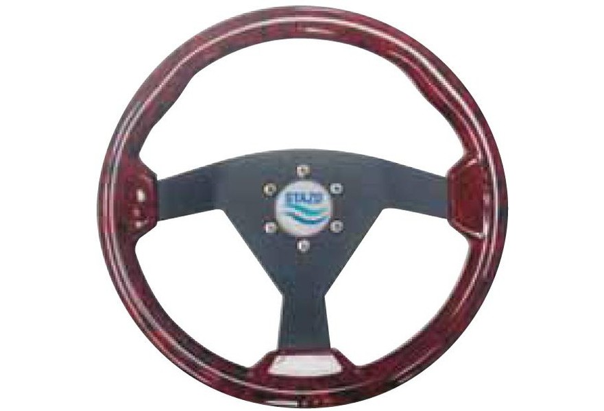 Steering Wheel type94 Dia.350 Black anodized centre Radica/briar textured sport rim
